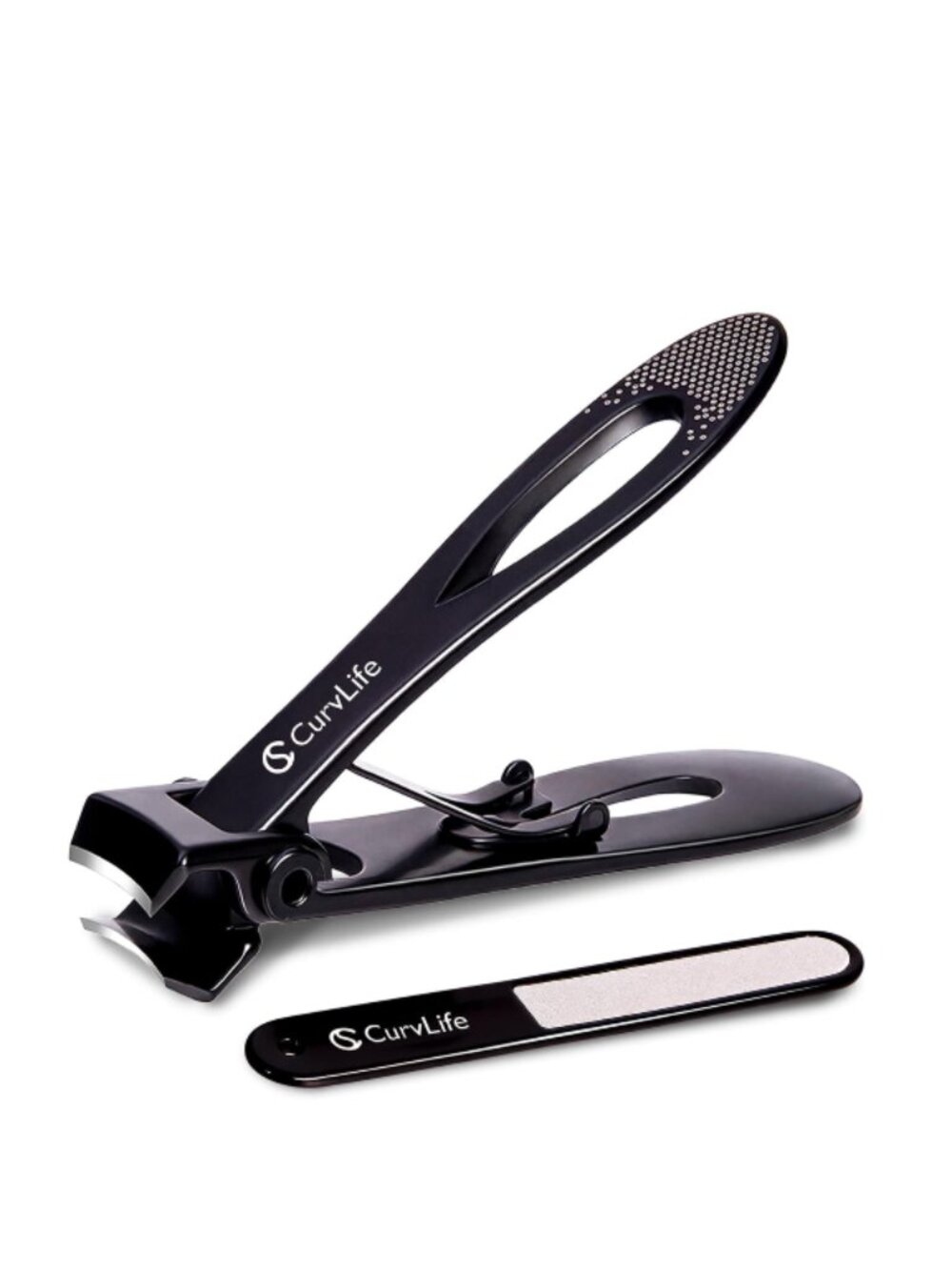 Heavy Duty Black Nail Clipper And Nail File Set
